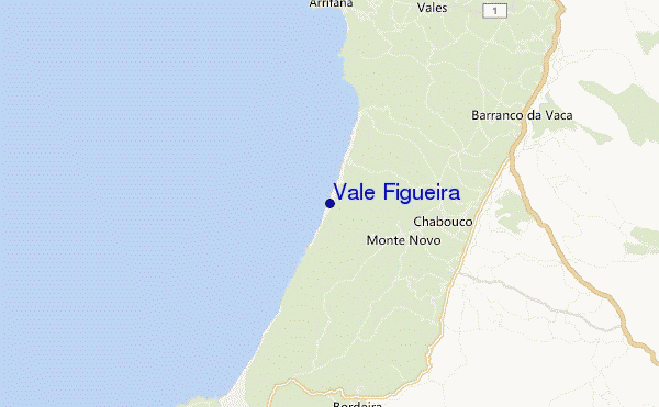 mapa de ubicación de Vale Figueira