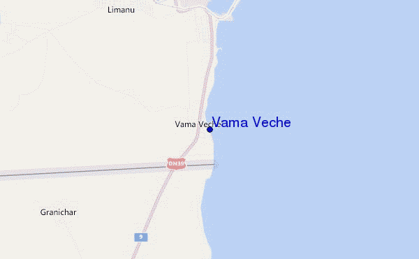 mapa de ubicación de Vama Veche