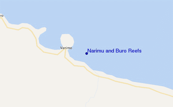 mapa de ubicación de Narimu and Buro Reefs