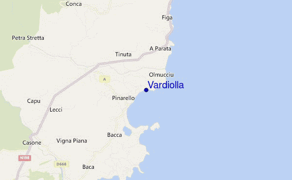 mapa de ubicación de Vardiolla