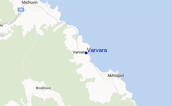 mapa de ubicación de Varvara