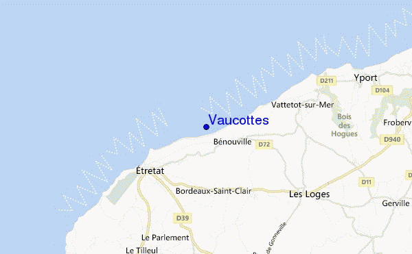 mapa de ubicación de Vaucottes