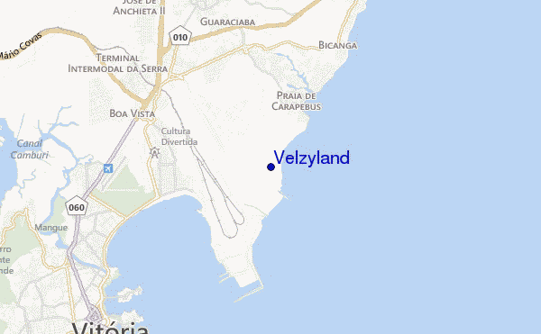 mapa de ubicación de Velzyland