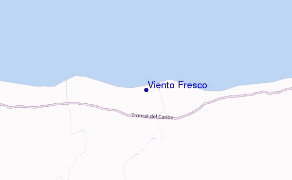 mapa de ubicación de Viento Fresco