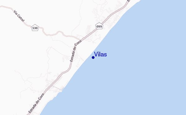 mapa de ubicación de Vilas