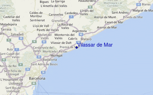 Vilassar de Mar Location Map