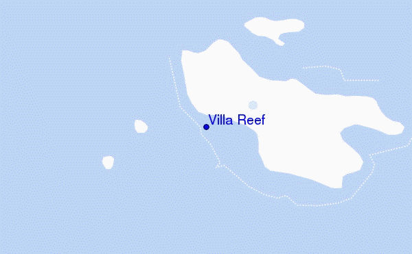 mapa de ubicación de Villa Reef