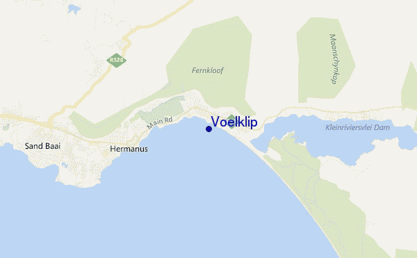 mapa de ubicación de Voelklip