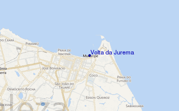 mapa de ubicación de Volta da Jurema