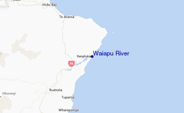 Waiapu River Location Map