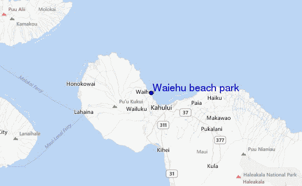 Waiehu beach park Location Map