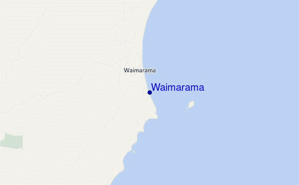 mapa de ubicación de Waimarama