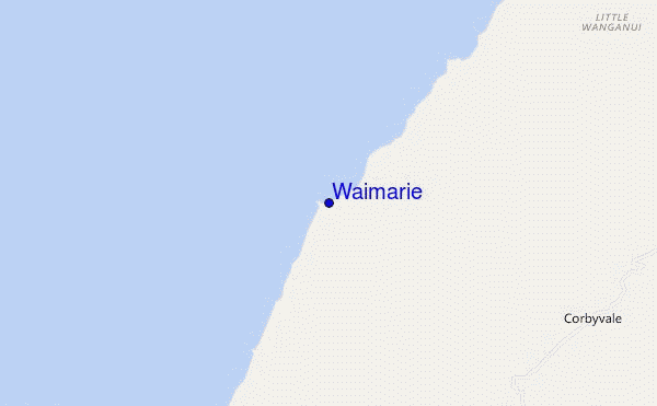 mapa de ubicación de Waimarie