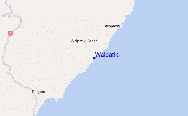 mapa de ubicación de Waipatiki