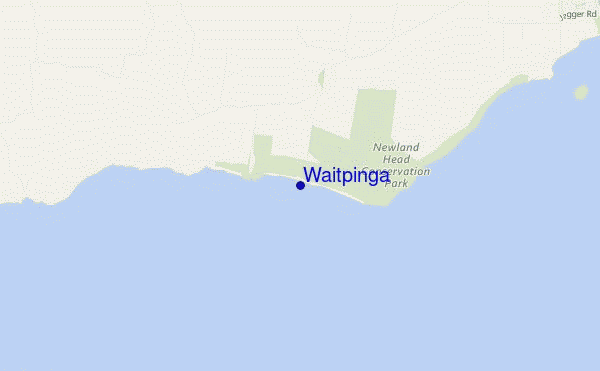 mapa de ubicación de Waitpinga