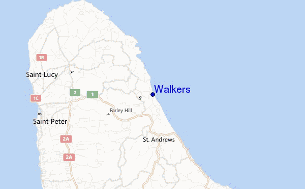 mapa de ubicación de Walkers