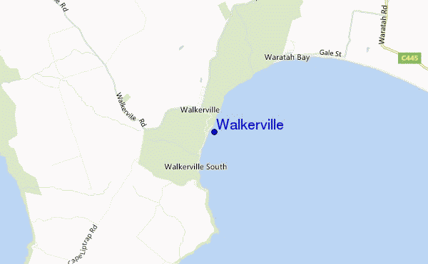 mapa de ubicación de Walkerville