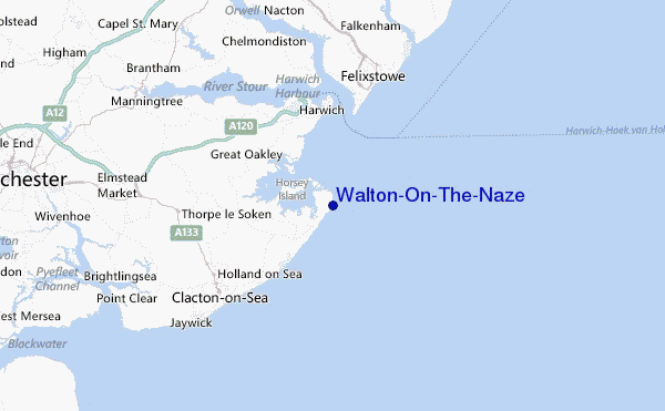 Walton-On-The-Naze Location Map