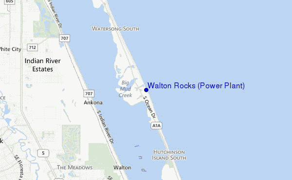 mapa de ubicación de Walton Rocks (Power Plant)