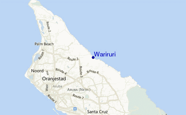mapa de ubicación de Wariruri