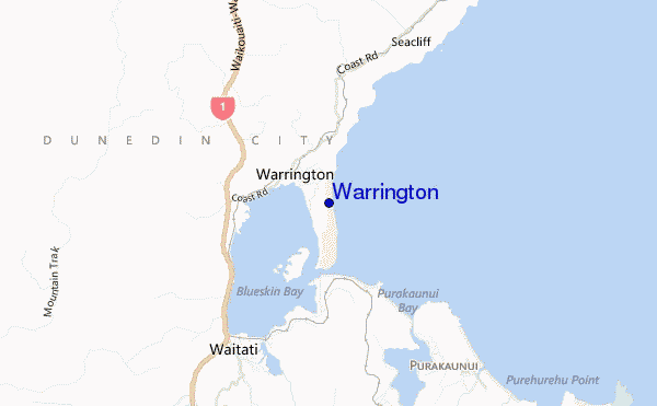 mapa de ubicación de Warrington