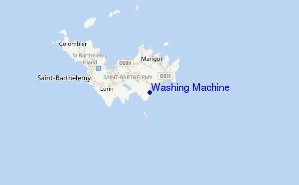 mapa de ubicación de Washing Machine