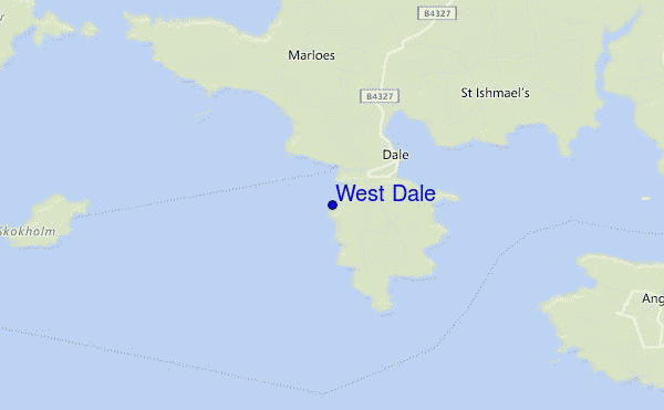 mapa de ubicación de West Dale