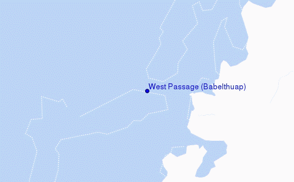 mapa de ubicación de West Passage (Babelthuap)