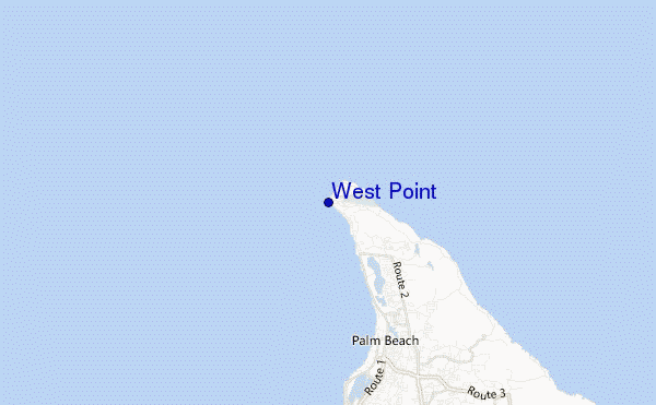 mapa de ubicación de West Point