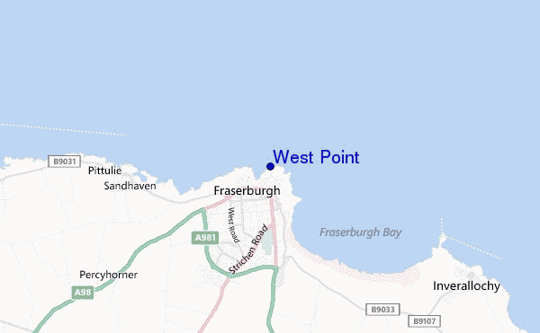 mapa de ubicación de West Point