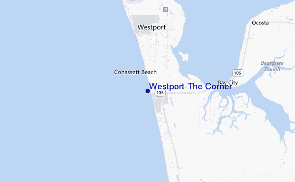 mapa de ubicación de Westport-The Corner