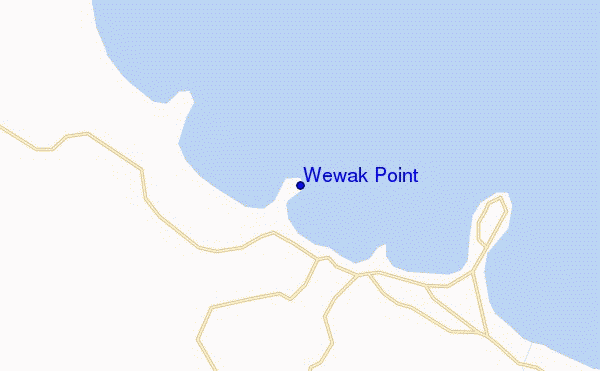 mapa de ubicación de Wewak Point