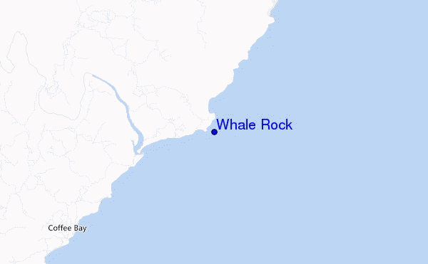 mapa de ubicación de Whale Rock