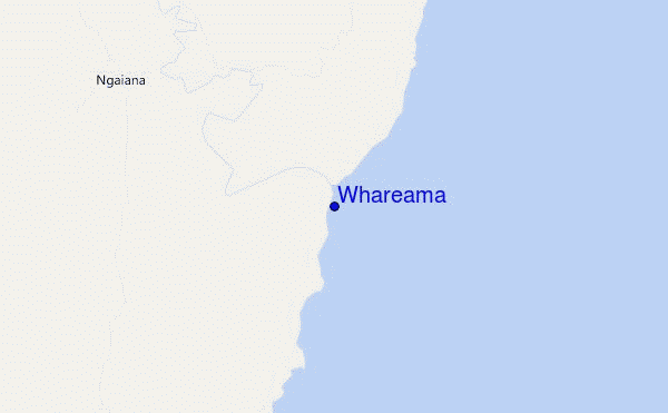 mapa de ubicación de Whareama