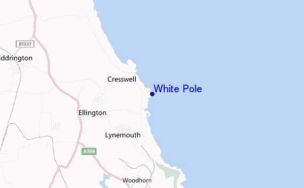 mapa de ubicación de White Pole