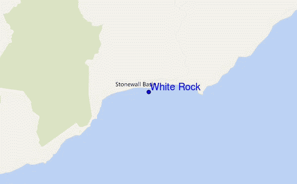mapa de ubicación de White Rock