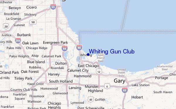 Whiting Gun Club Location Map