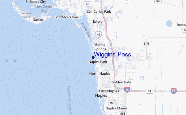 Wiggins Pass Location Map