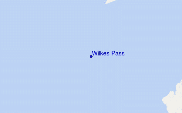 mapa de ubicación de Wilkes Pass
