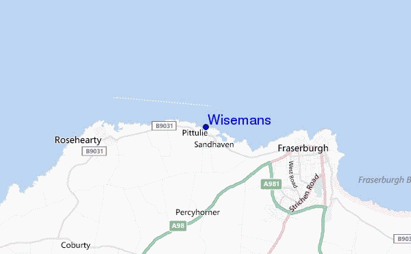 mapa de ubicación de Wisemans
