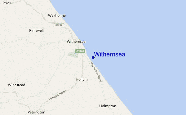 mapa de ubicación de Withernsea