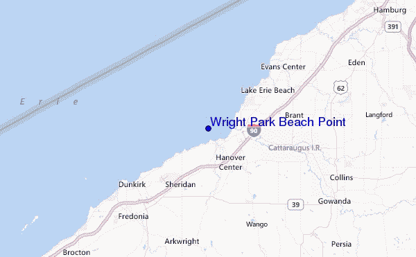 Wright Park Beach Point Location Map