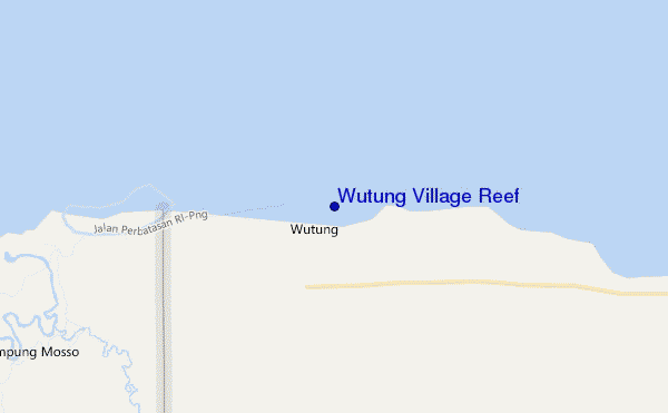 mapa de ubicación de Wutung Village Reef