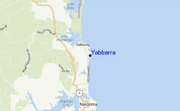 mapa de ubicación de Yabbarra