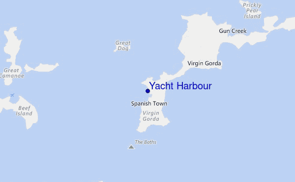 mapa de ubicación de Yacht Harbour