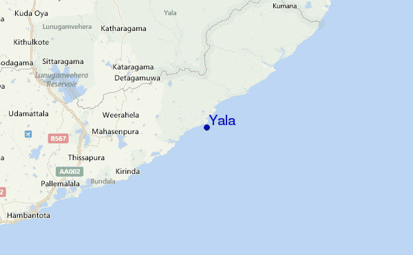 Yala Location Map