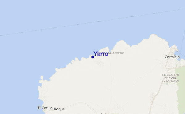 mapa de ubicación de Yarro