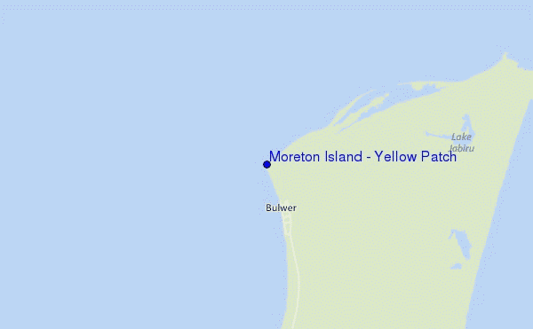mapa de ubicación de Moreton Island - Yellow Patch