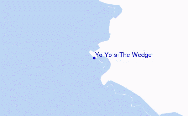 mapa de ubicación de Yo Yo's-The Wedge