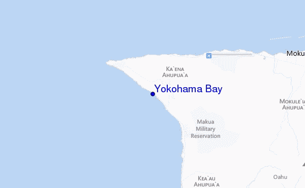 mapa de ubicación de Yokohama Bay